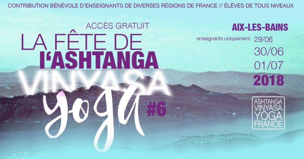 Fête de l&rsquo;Ashtanga 2018